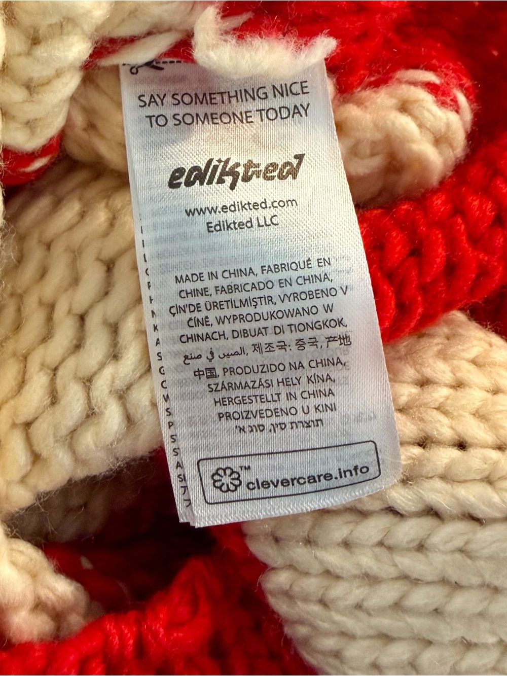 NWT Edikted Red M/L - Picture 5 of 5